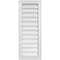 Ekena Millwork Vertical Surface Mount PVC Gable Vnt: Non-Functional, w/2"W x 1-1/2"H, Brickmould Frame, 14"W x 36"H GVPVE14X3602SN - alternate 1
